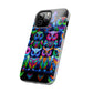 Neon Nocturnal Spectacle. NEON Owls Tough Phone Case