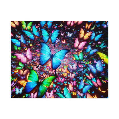 NeoButterFlySwarm. - Neon Butterflies Puzzle30, 110, 252, and 1000 Pieces