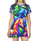 Neon Unicorn Groove. Neon Unicorns Womans T Shirt Dress