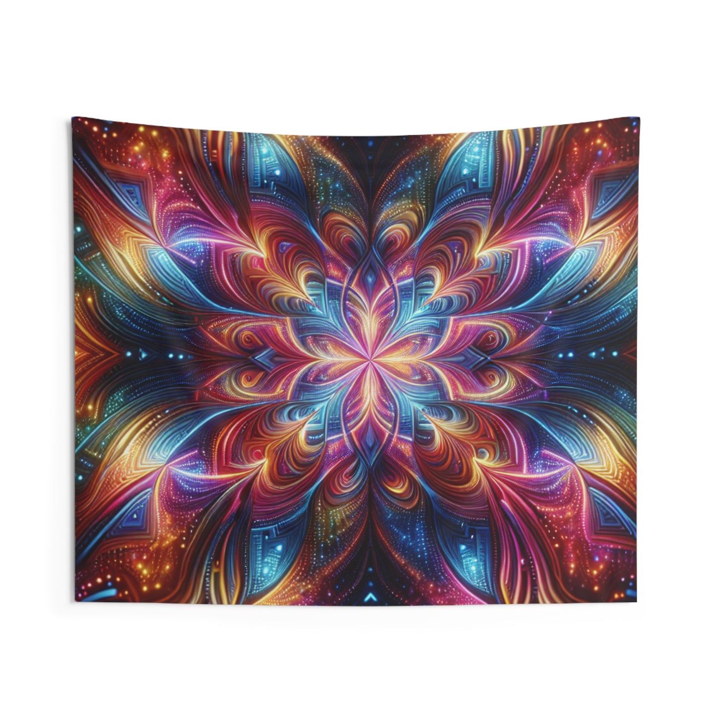 Ethereal Vibescapes. Infinity Patterns Art Tapestry