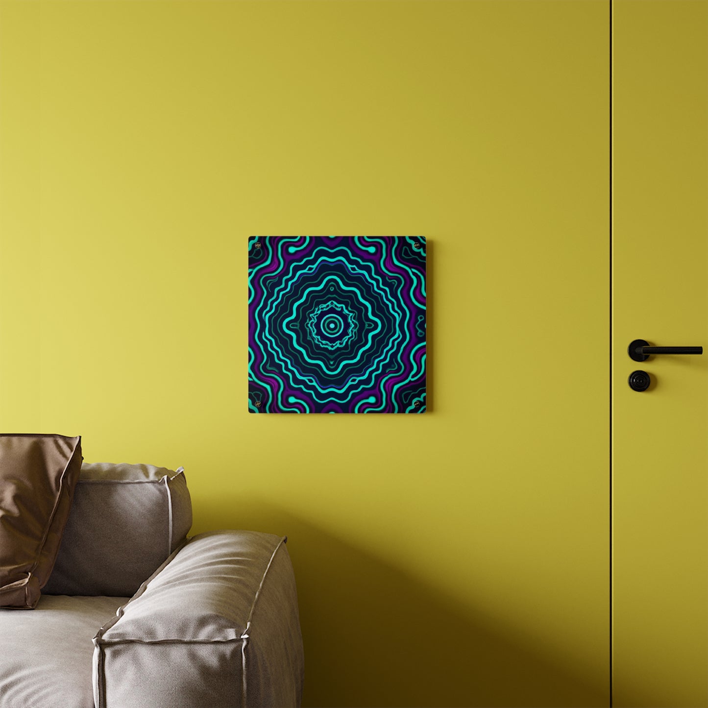 Psychedelic Visionarium. Trippy Infinity Patterns Acrylic Art Panel