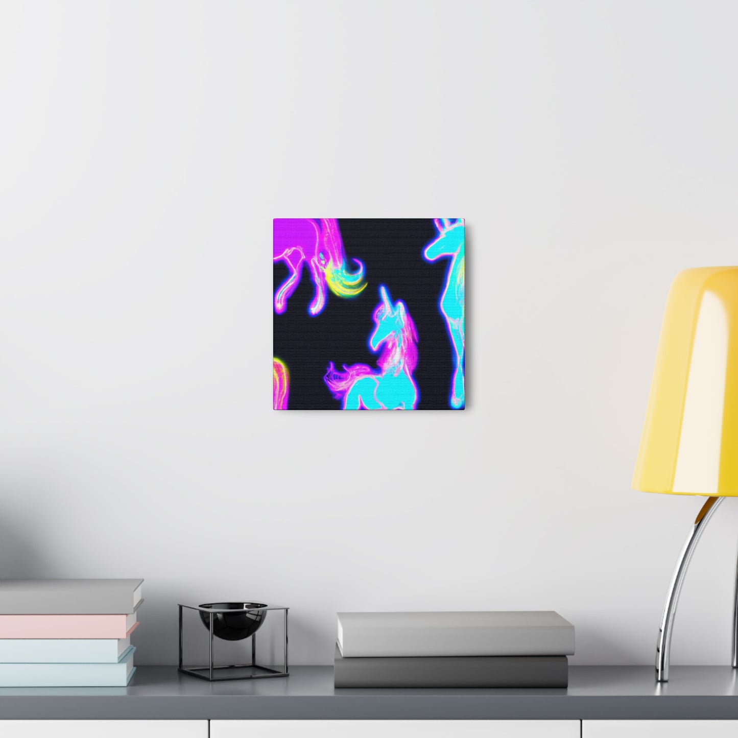 "Neon Magic" NEON Unicorns Art Canvas