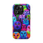 Vivid Nocturnal Neonatures Neon Owls Premium Art Magsafe Magnet Tough IPhone 13 14 15 Pro Plus Max and Mini in Matte and Glossy Phone cases