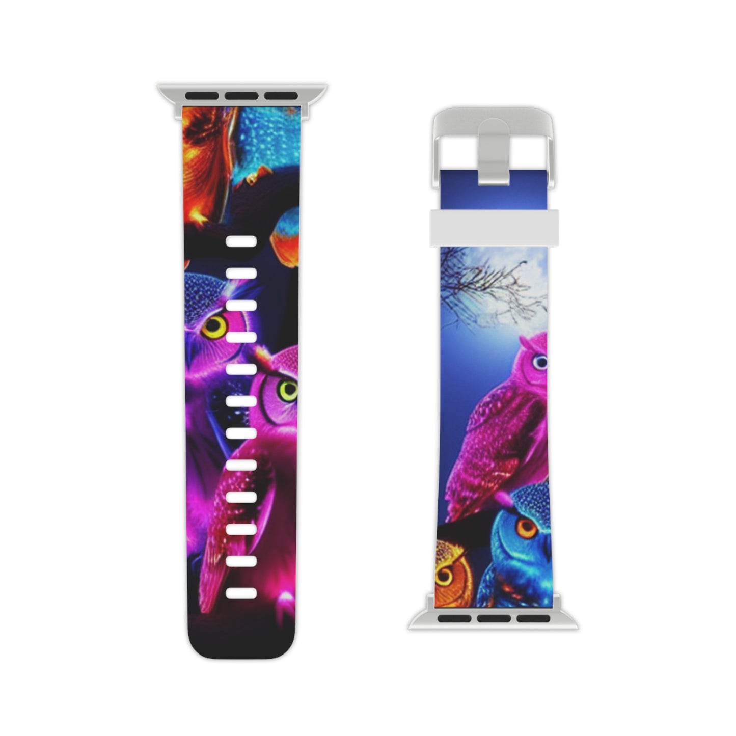 "Owletopia" - NEON Owls Iwatch Band