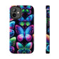 "Dance of the Neon Butterflies" NEON Butterflies Tough Phone Case Iphone 6 7 8 9 10 11 12 13 14 SE X XR XS Pro Max Mini Plus
