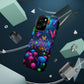 Neon Fruition Neon Butterflies and Mushrooms Premium Art Magsafe Magnet Tough IPhone 13 14 15 Pro Plus Max and Mini in Matte and Glossy Phone cases