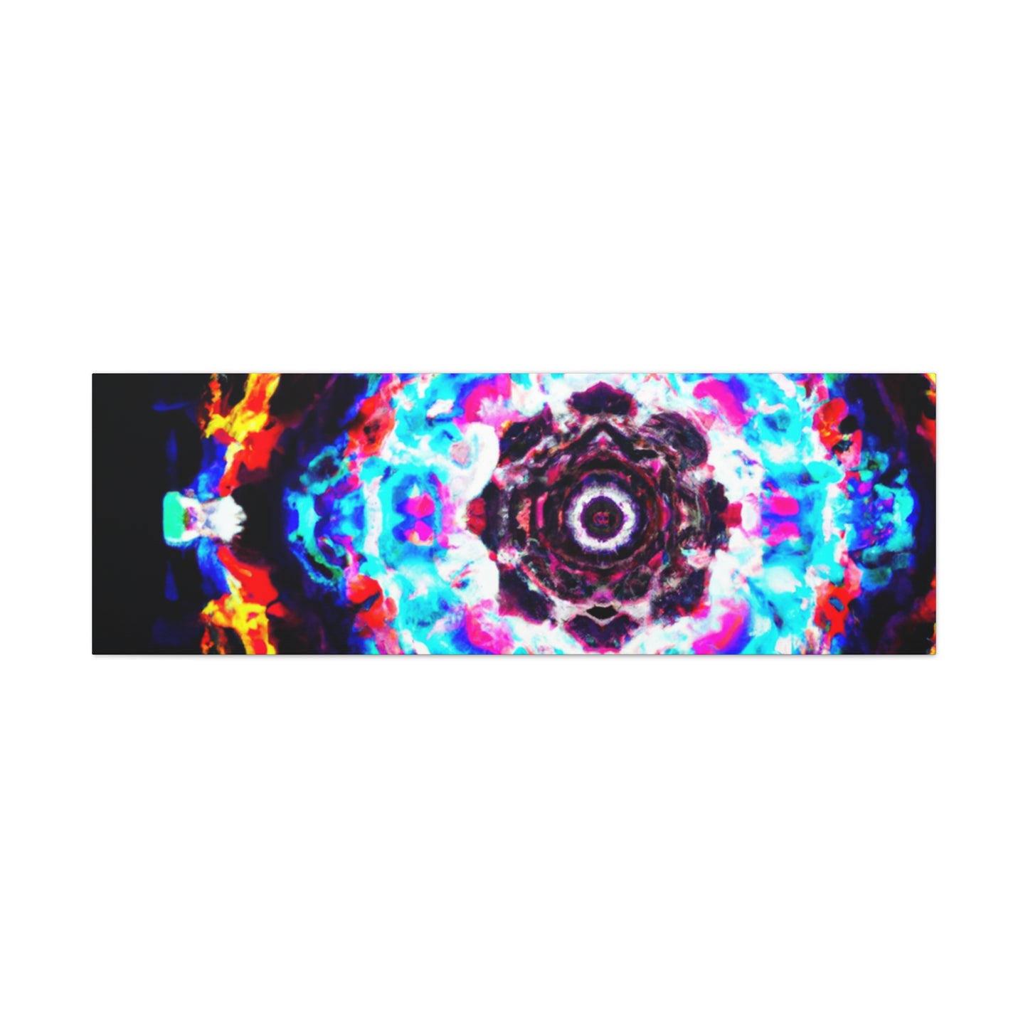 Vivid Vortex Immersion Trippy Infinity Patterns Art Canvas