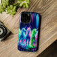 Neon Unicorn Pods. Neon Unicorns Premium Art Magsafe Magnet Tough IPhone 13 14 15 Pro Plus Max and Mini in Matte and Glossy Phone cases