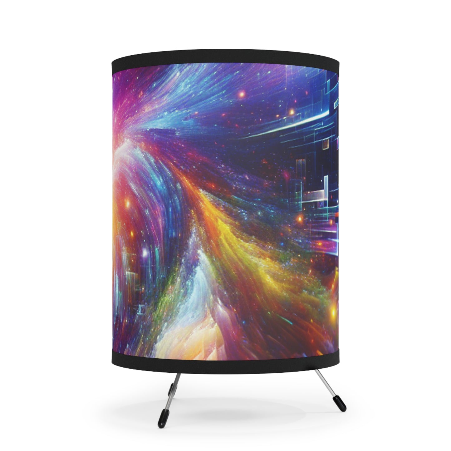 Giovanni Buonarotti - Trippy Infity Patterns Art Tripod Lamp