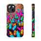 "Neonardie's Dreamscape" NEON Butterflies Tough Phone Case