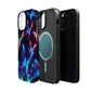 "Electrically Vivid Reverie" Neon Butterflies Premium Art Magsafe Magnet Tough IPhone 13 14 15 Pro Plus Max and Mini in Matte and Glossy Phone cases