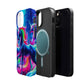 NeonNocturnals Neon Unicorns Premium Art Magsafe Magnet Tough IPhone 13 14 15 Pro Plus Max and Mini in Matte and Glossy Phone cases