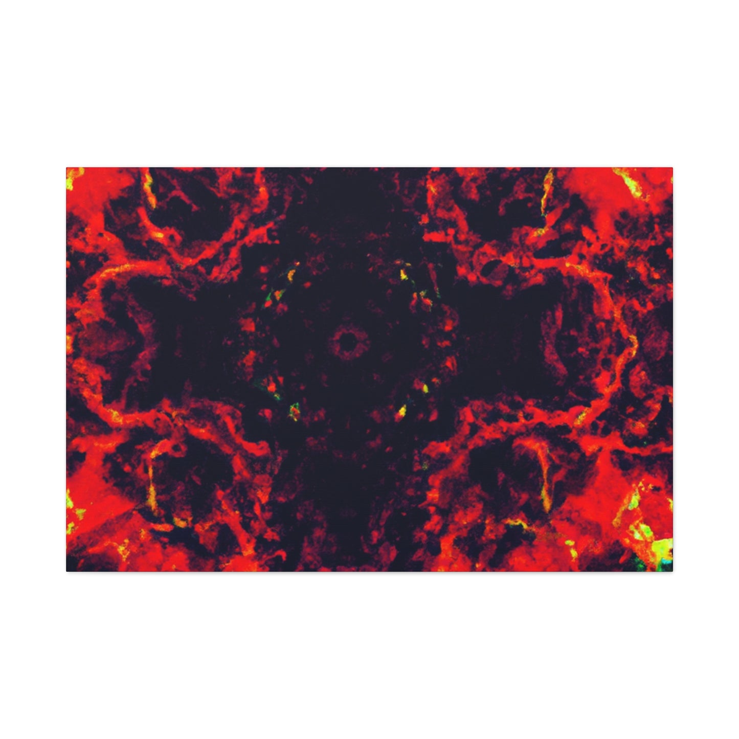 Phantasmal Neon Infinity Groove. Trippy Infinity Patterns Art Canvas