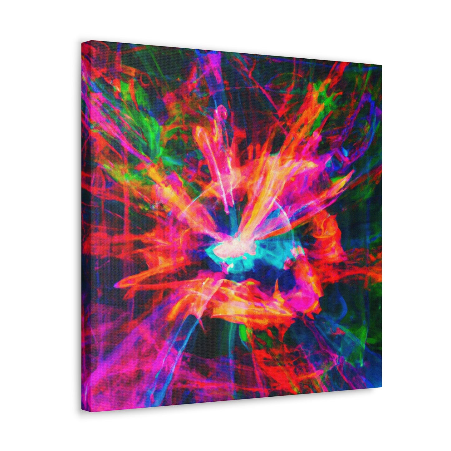Psychedelic Vortex Spectrums. Trippy Infinity Patterns Art Canvas