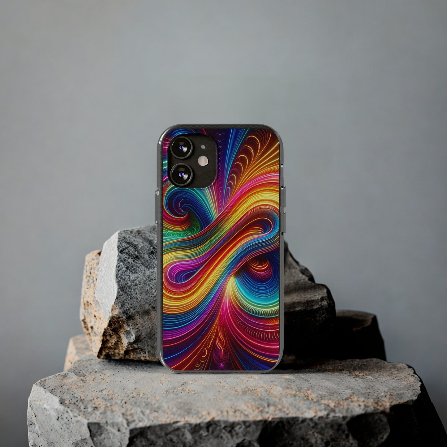 Neon Infinity Vortex Infinity Patterns Art Polycarbonate Phone Case