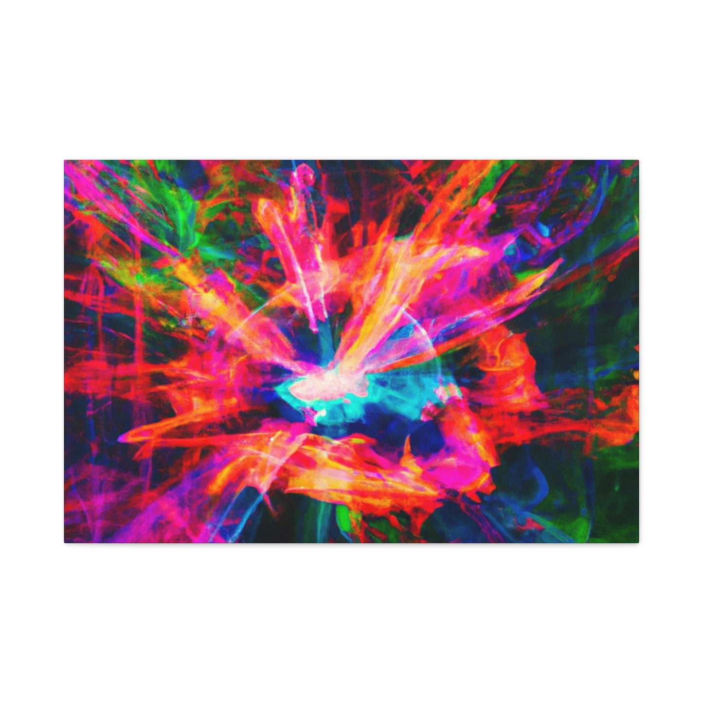 Psychedelic Vortex Spectrums. Trippy Infinity Patterns Art Canvas