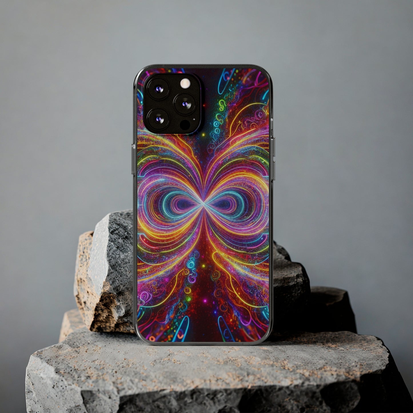 Neon Infinity Vortex Infinity Patterns Art Polycarbonate Phone Case