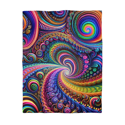 Claude Vermeer - Trippy Infinty Patterns Microfiber Duvet Cover