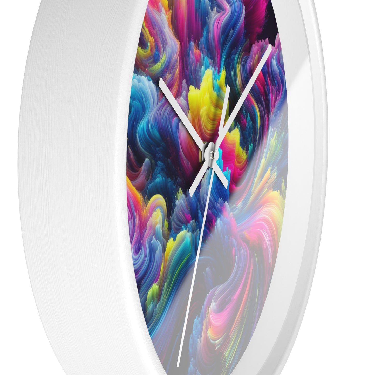 Leonarda Fontana - Trippy Infinity Patterns Wall Clock