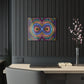 Neon Infinity Fantasia. Trippy infity Pattern 1/4" Glossy Acrylic Art