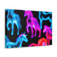 Neon Unicorn Fantasia NEON Unicorns Art Canvas