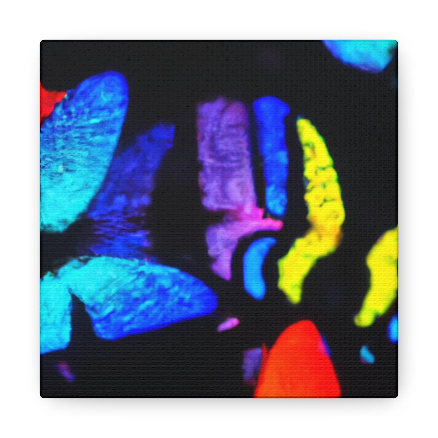 "Fantasia of Flutterbyes" Neon Butterflies  Art Canvas