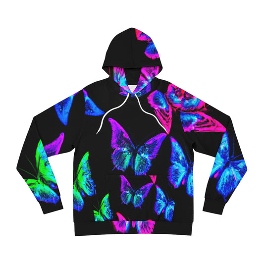 Neon Dreamscapes - Butterflies AOP Hoodie
