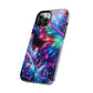 "Butterfly Prism Eruption" NEON Butterflies Tough Phone Case