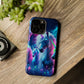 "Unicorn Flux-scape" Neon Unicorns Premium Art Magsafe Magnet Tough IPhone 13 14 15 Pro Plus Max and Mini in Matte and Glossy Phone cases