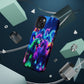 "Neon Fantasyland" Neon Unicorns Premium Art Magsafe Magnet Tough IPhone 13 14 15 Pro Plus Max and Mini in Matte and Glossy Phone cases
