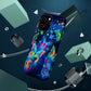 "Atmospheric Fluorescence" Neon Butterflies Premium Art Magsafe Magnet Tough IPhone 13 14 15 Pro Plus Max and Mini in Matte and Glossy Phone cases