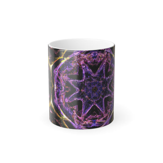 Leonardo da Vinci Trippy Infinity Patterns  11oz Color Morphing Mug
