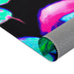 "Vibrant Neon Butterfly Fantasia" Butterflies & Mushrooms Area Rug