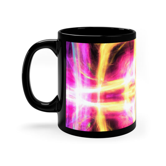 Neonverse Vortex Trippy Infninty Patterns 11oz Black Mug