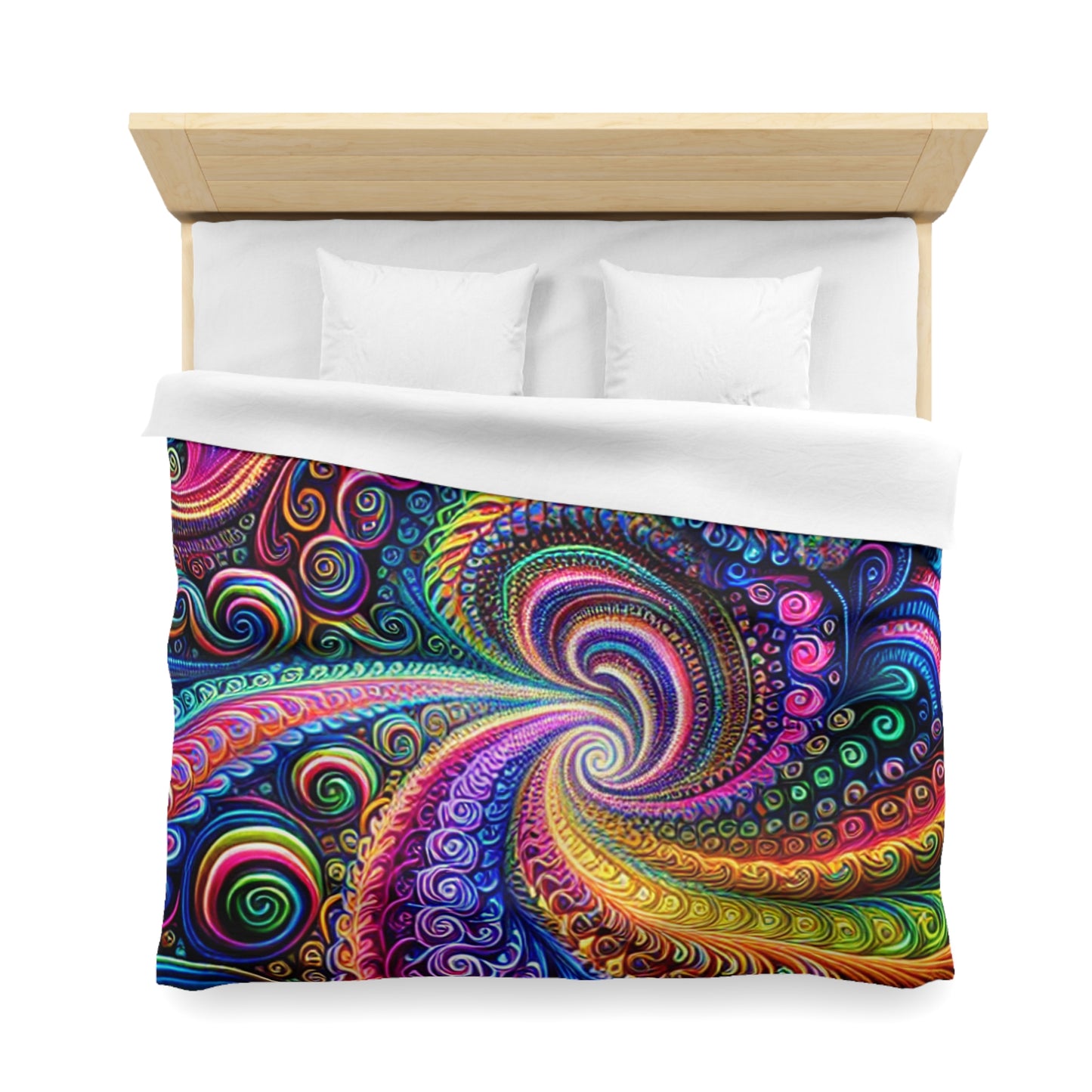 Claude Vermeer - Trippy Infinty Patterns Microfiber Duvet Cover