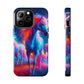"Neon Dreamscapes: A Pride of Unicorns" NEON Unicorns Tough Phone Case