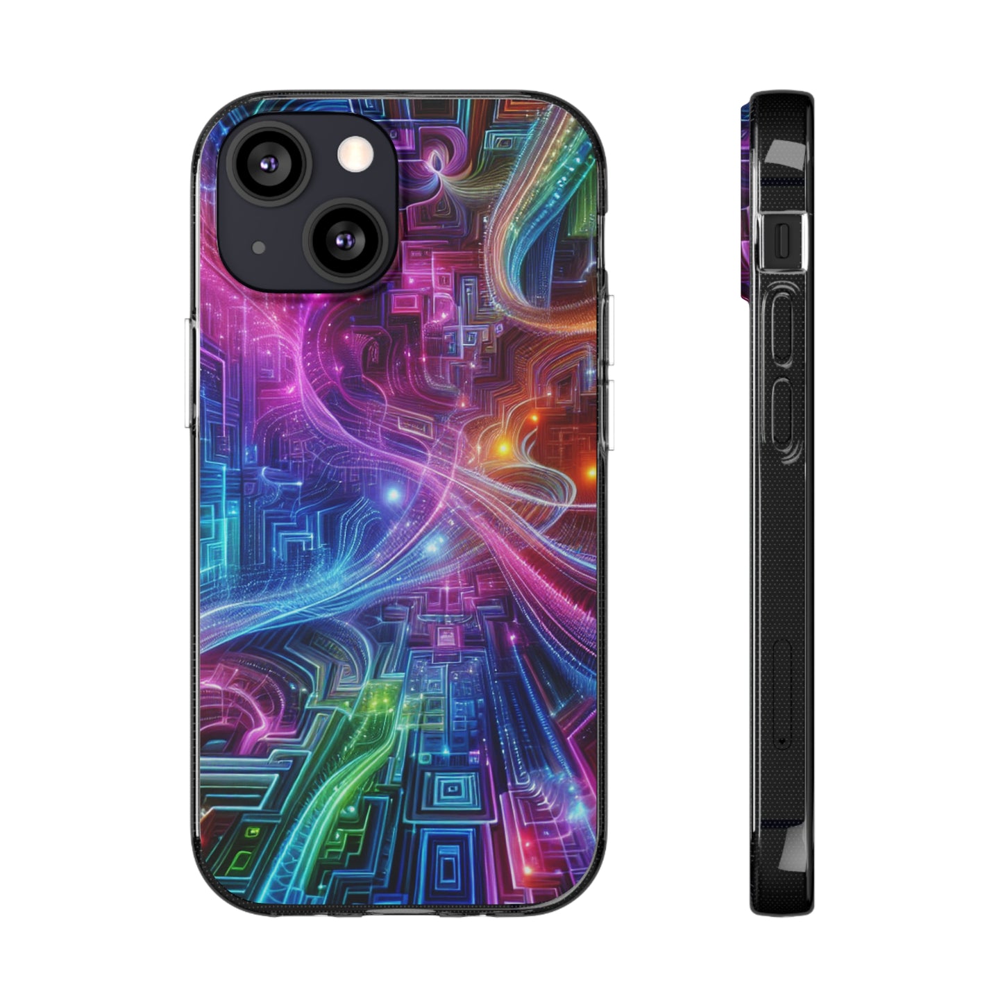 "Infinite Bright Vibes" Infinity Patterns Art Polycarbonate Phone Case