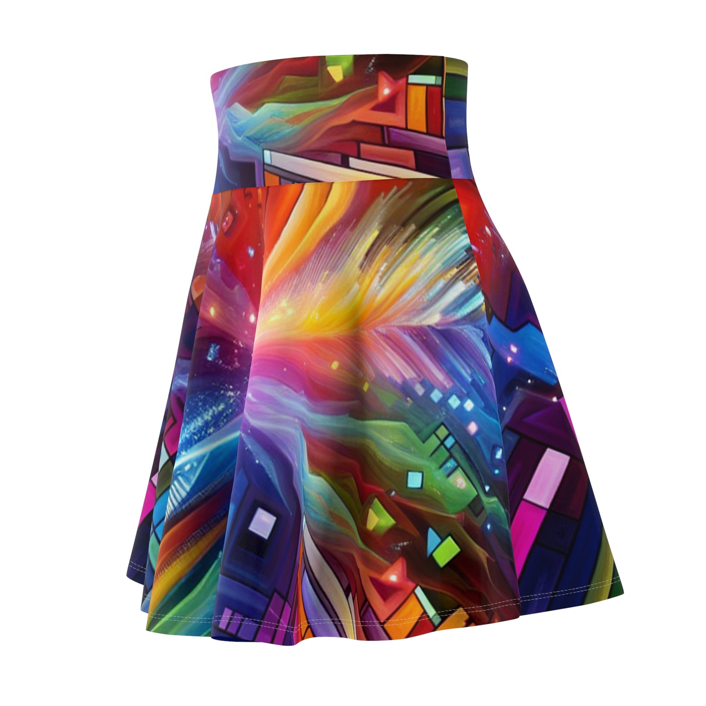 Giulio da Firenze - Trippy Infity Patterns Woman's Skater Skirt