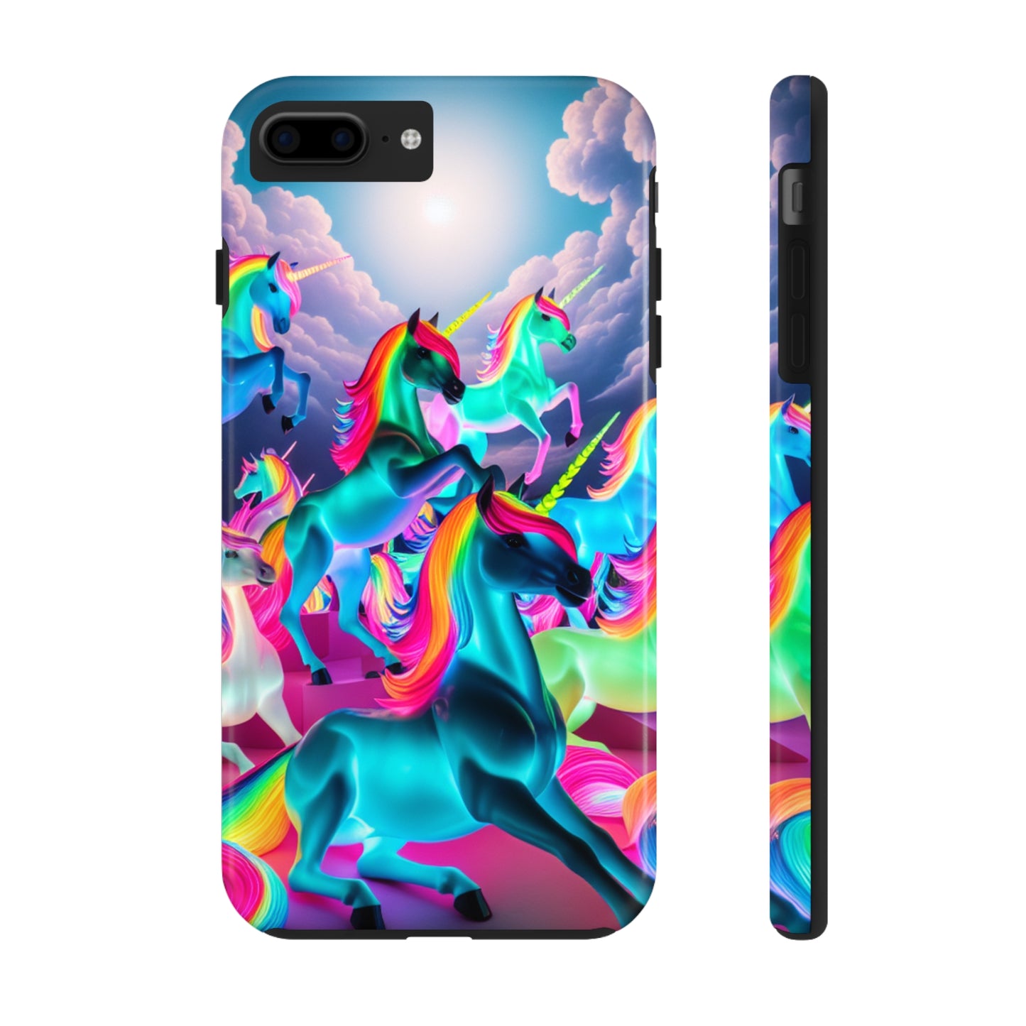 "Neon Fantasy" NEON Unicorns Tough Phone Case