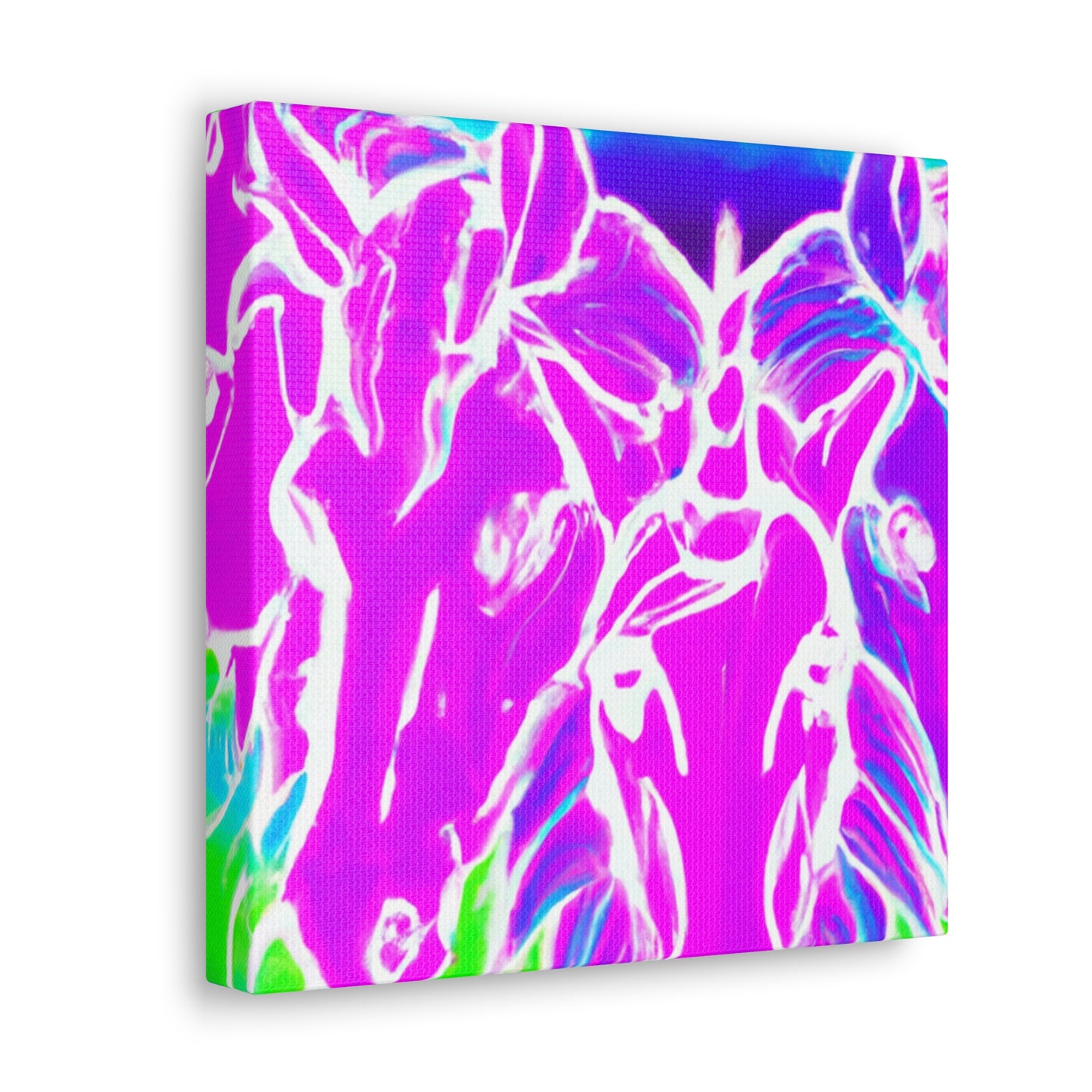Neon Splendor Unicorns. NEON Unicorns Art Canvas