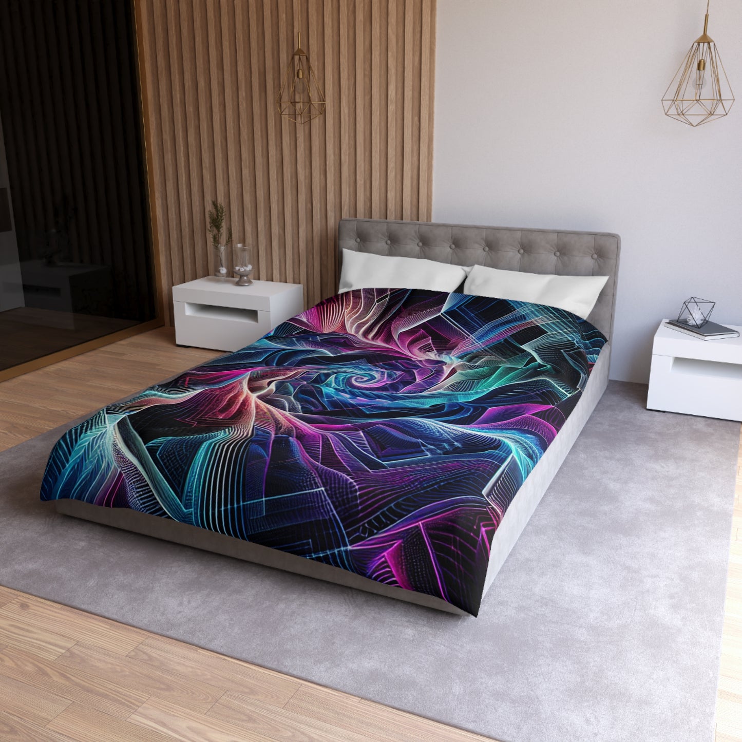 Giovanni da Verona - Trippy Infinty Patterns Microfiber Duvet Cover