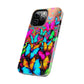 "Neonardie's Dreamscape" NEON Butterflies Tough Phone Case