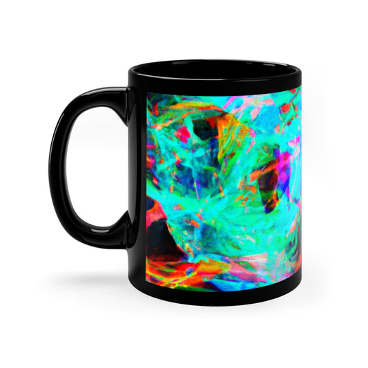 Neon Infinity Fluxion Trippy Infninty Patterns 11oz Black Mug