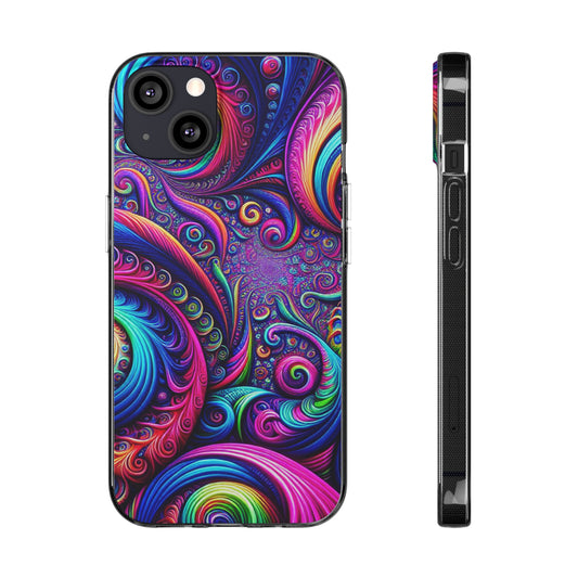 "VibranTrip Neonfinity" Infinity Patterns Art Polycarbonate Phone Case