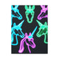 Neon Unicorn Magic. NEON Unicorns Art Canvas