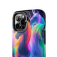 Vividly Rainbow Dreaming NEON Unicorns Tough Phone Case