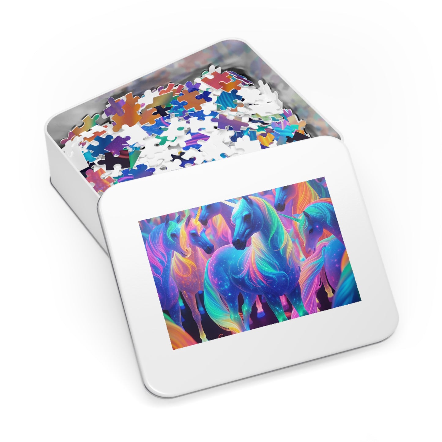 Neon UniClanz - Neon Unicorns Puzzle 30, 110, 252, and 1000 Pieces