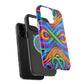 Cosmic Neon Infinity Spectacular. Neon Trippy Infinity Patterns Premium Art Magsafe Magnet Tough IPhone 13 14 15 Pro Plus Max and Mini in Matte and Glossy Phone cases