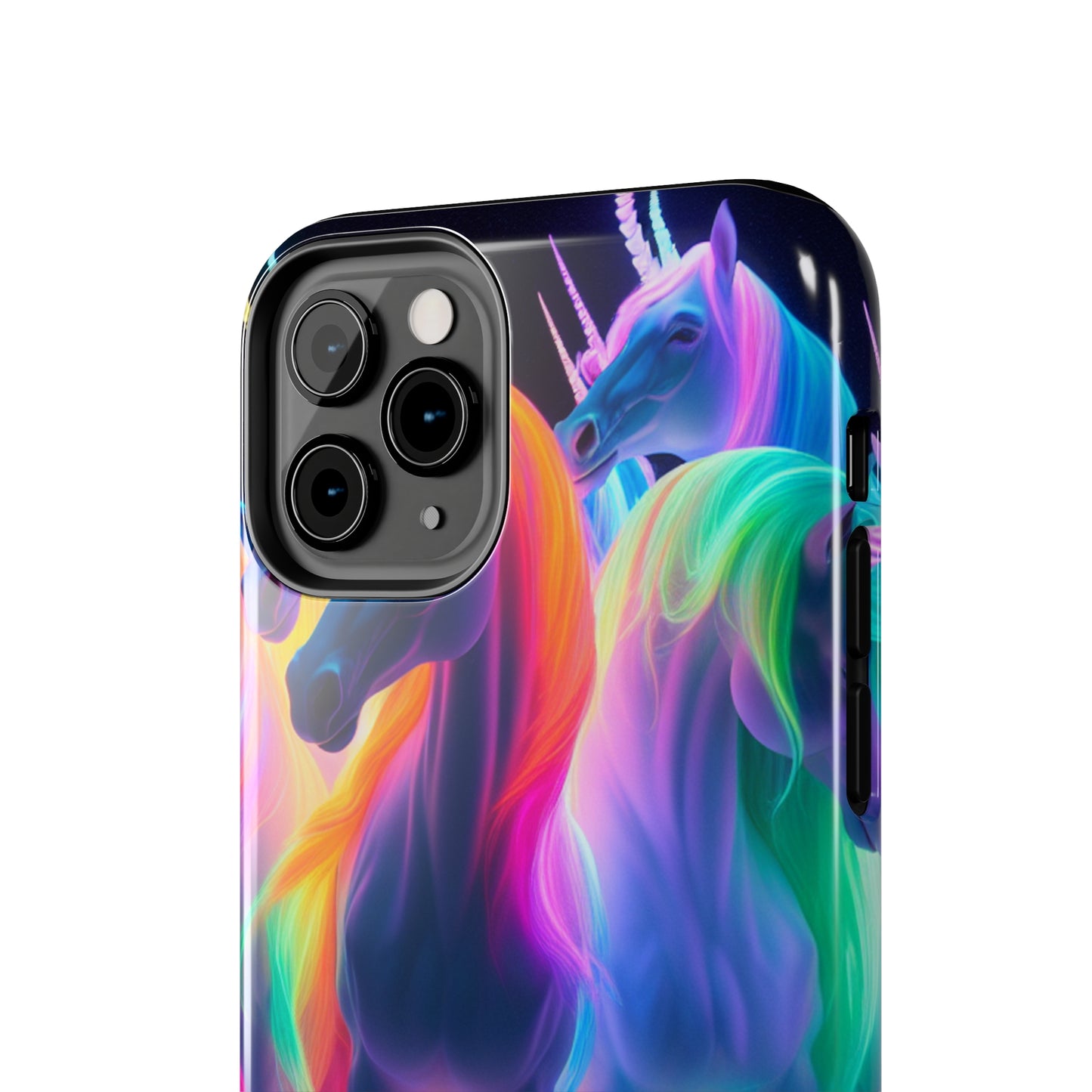 Vividly Rainbow Dreaming NEON Unicorns Tough Phone Case