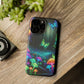 Neon Nocturne. Neon Butterflies and Mushrooms Premium Art Magsafe Magnet Tough IPhone 13 14 15 Pro Plus Max and Mini in Matte and Glossy Phone cases